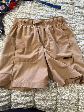 Athletic Works Tan Kids Utility Shorts